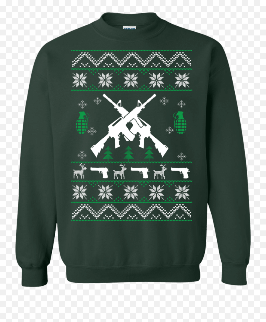 Assault Rifle Ugly Christmas Sweater - Ford Ugly Christmas Sweater Emoji,Assault Rifle Emoji