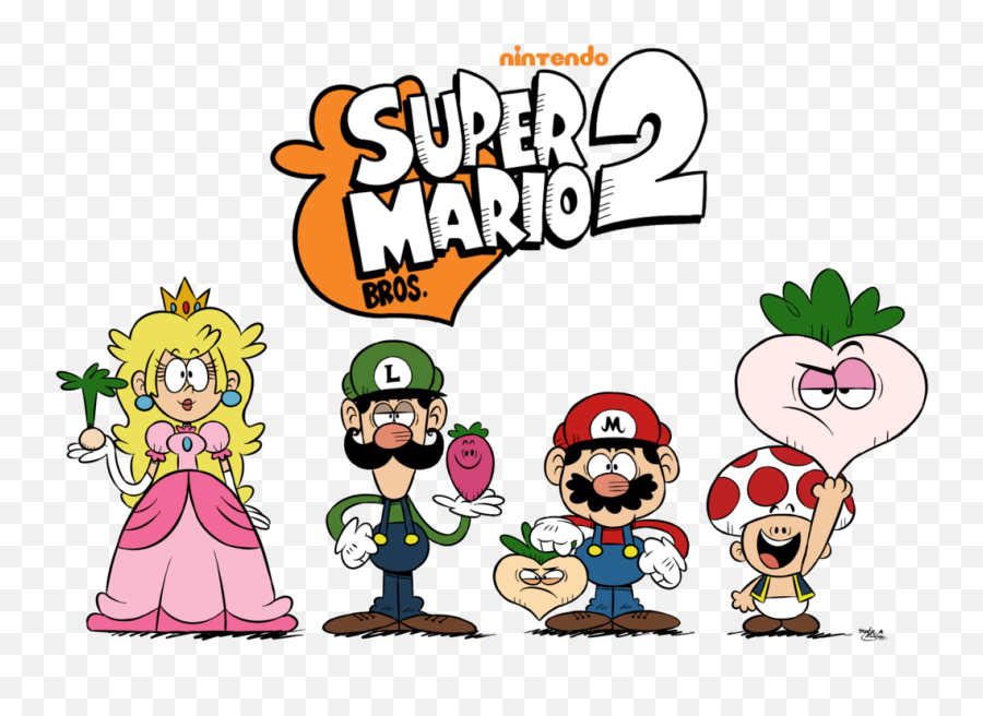 Super Mario Bros 2 Roster Loud - Super Mario Bros 2 Artwork Emoji,Super Princess Peach Emotions