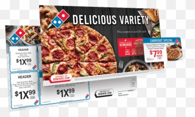 Dominos Eddm Products - Direct Mail Postcard Dominos Emoji,Who Does The Domino's Emoji Commercial
