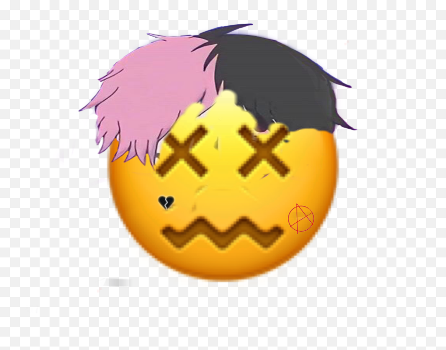 Lil Peep Sticker - Happy Emoji,Peep Emoji