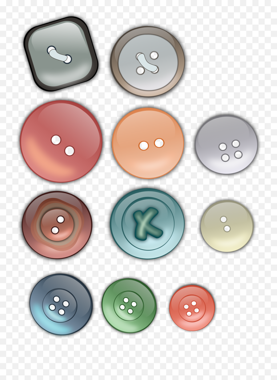 Buttons - Clothing Button Clipart Emoji,Mcfly Emoticon