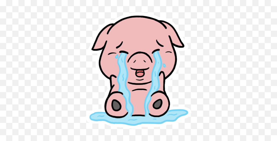 Top Sad Face Sadness Inside Out Stickers For Android U0026 Ios - Crying Pig Gif Emoji,Pig Knife Emoji