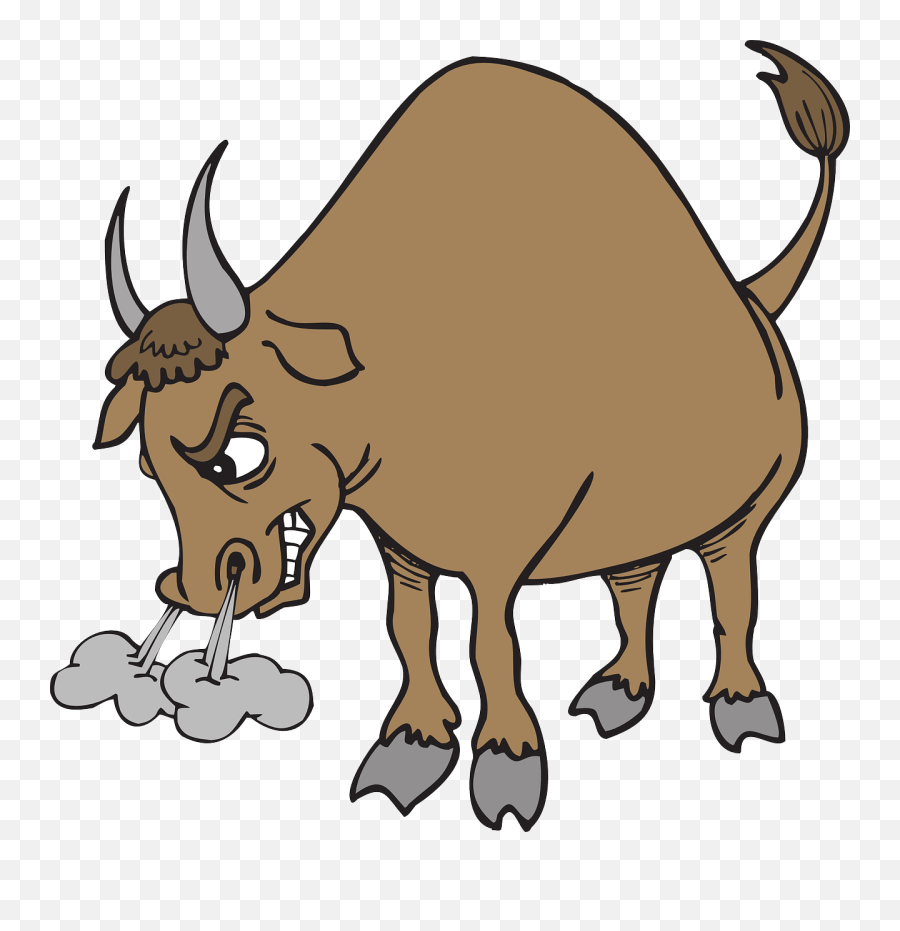 Angry Bull Horns - Ox Cartoon Png Emoji,Bull Emoji