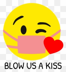 Face Masks - Kiss With Mask Emoji,Mask Emoji