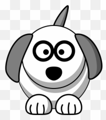 Cartoon Puppy Face Outline Clipart - Drawn Dog Outline Png Emoji,Boston Terrier Emojis -imessage Gmail