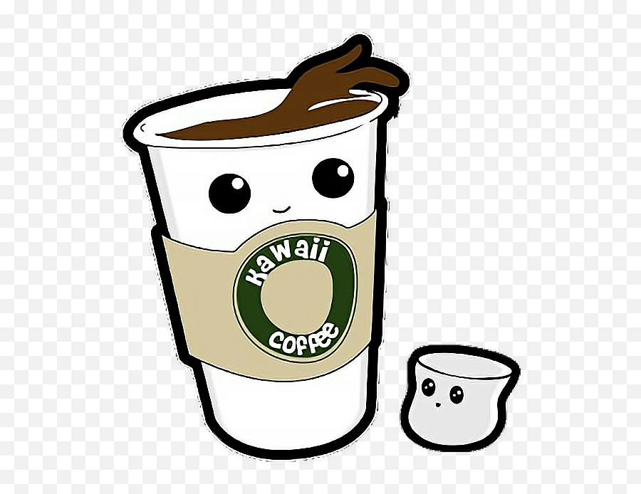 Coffeecup Kawaiicute Png - Coffee Kawaii Clipart Full Starbucks Vector Coffee Cup Emoji,Starbucks Emoticon For Facebook