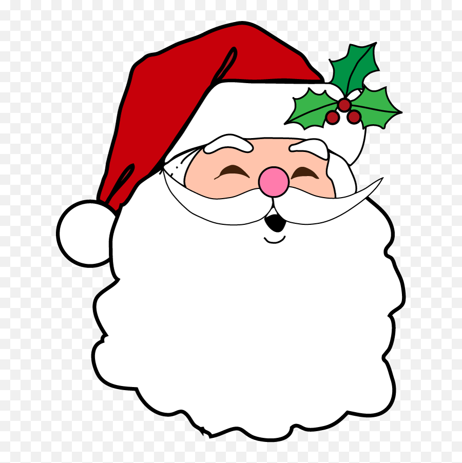 Christmas Santa Face Transparent Images - Christmas Party Christmas Kitty Invitation Card Emoji,Samta Mooning Emoticon