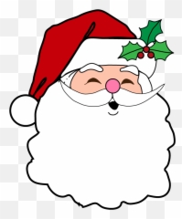 Christmas Santa Face Transparent Images - Christmas Party Christmas Kitty Invitation Card Emoji,Samta Mooning Emoticon
