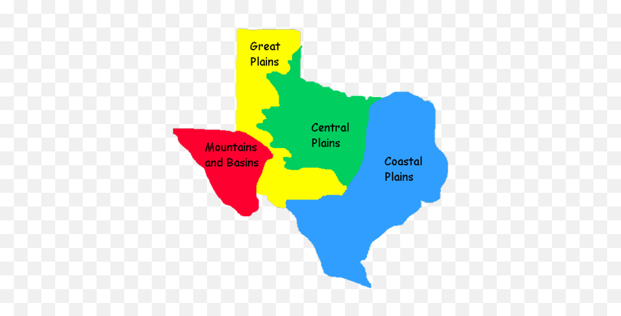 Texas Regions Road Trip - Regions Of Texas Emoji,Emojis That Are Similar To Mountains And Basins