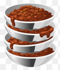 Beans Cooked Food Steel Bowls - Bowl Of Chili Vector Emoji,Bowl Of Soup Emoticon