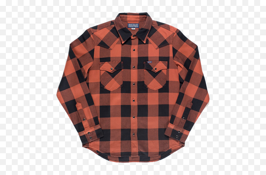 Ihsh - 247red 9oz Selvedge Flannel Check Western Shirt Reddark Indigo Shirt Emoji,A Dress, Shirt And Tie, Jeans And A Horse Emoticon