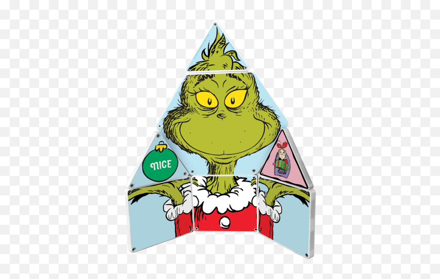 New Magna - Tiles Createon Dr Seuss The Grinch 19piece Set Emoji,Emotion Earth Tile