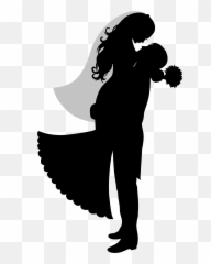 Wedding Cake Topper Bridegroom Silhouette - Bride Png Emoji,Facebook Emojis Bride