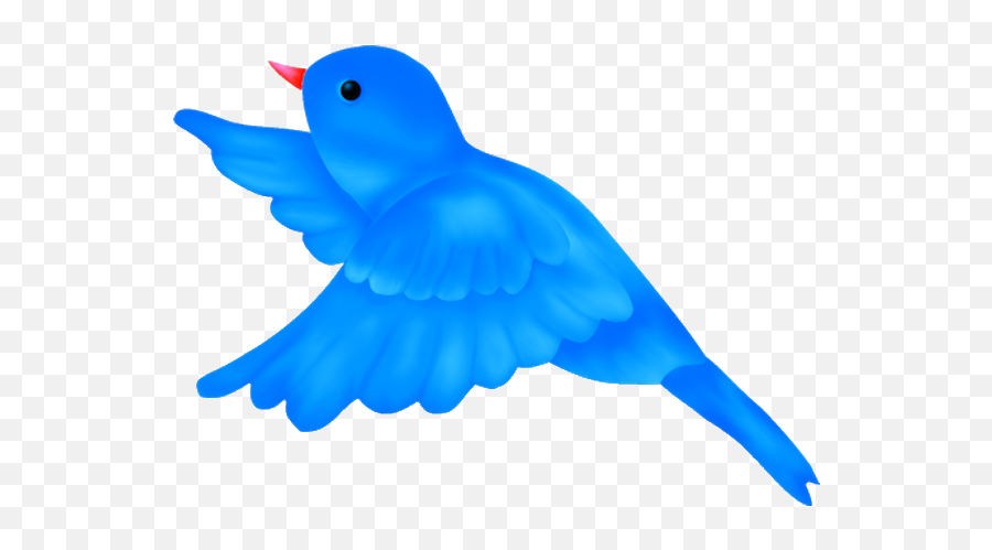 Cartoon Birds Blue Bird Cartoon Clip Art - Transparent Bird Flying Clipart Emoji,Blue Bird Emoji