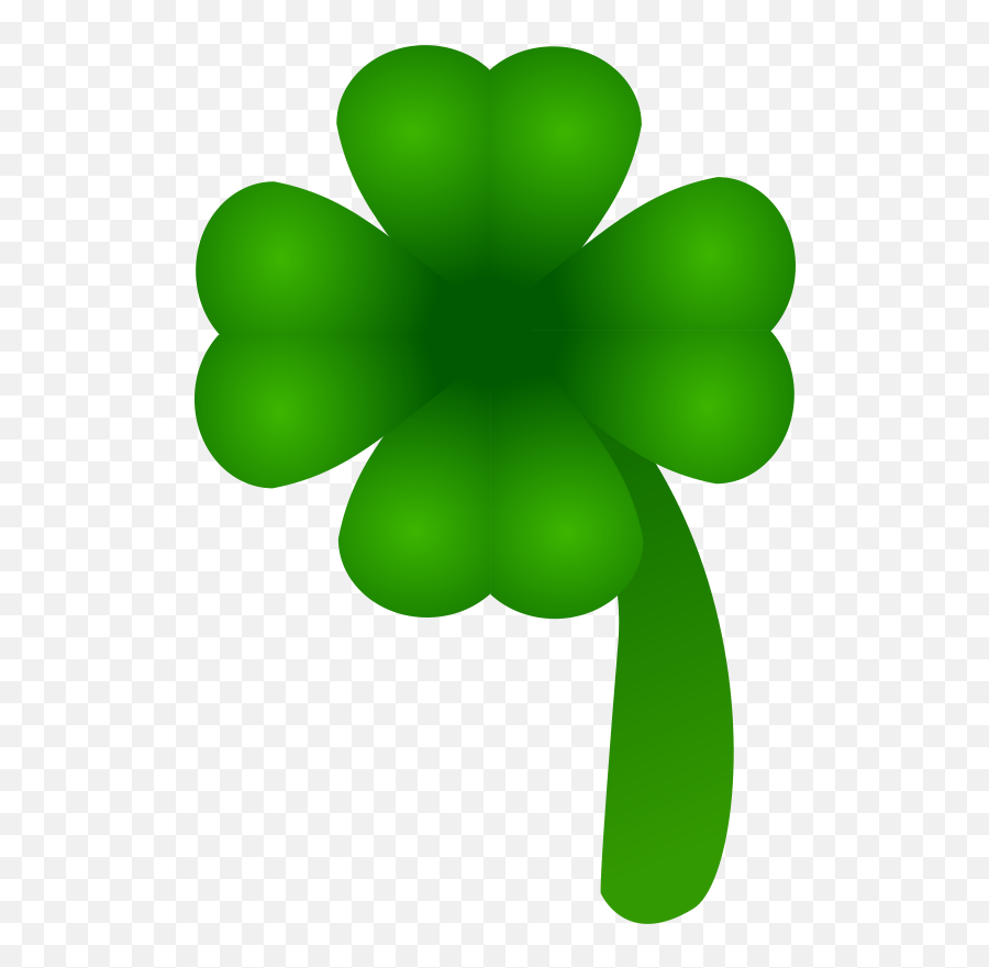 Free Clip Art Clover - Four Leaf By Shokunin Emoji,St Patrick's Day Animated Emoticons