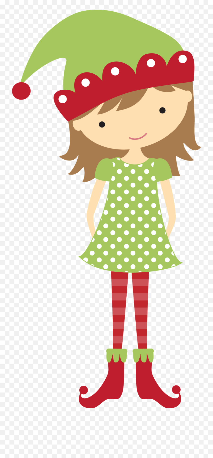 Girls Clipart Christmas Girls Christmas Transparent Free - Marco Navideño Duende Png Emoji,Emoji Outfits For Little Girls