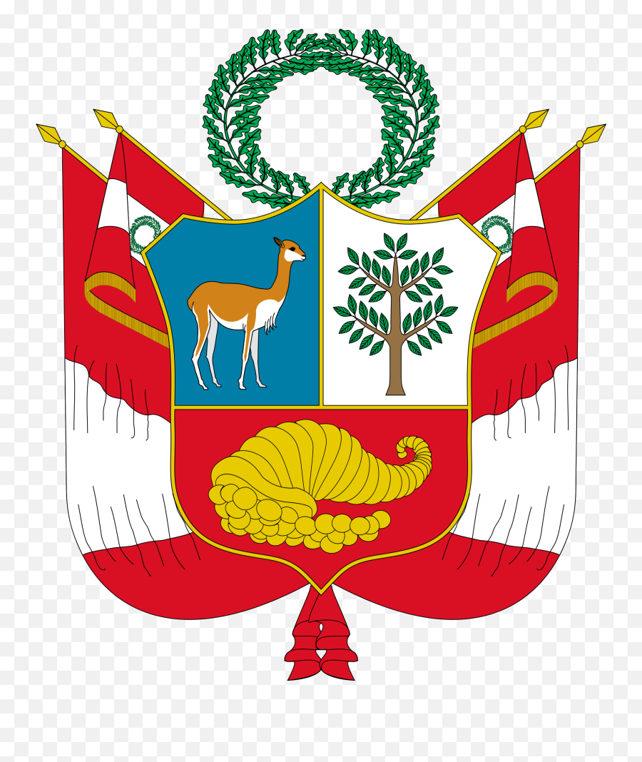 Coat Of Arms Of Peru - Wikipedia Peru Emblem Emoji,Sealand Flag Emoji