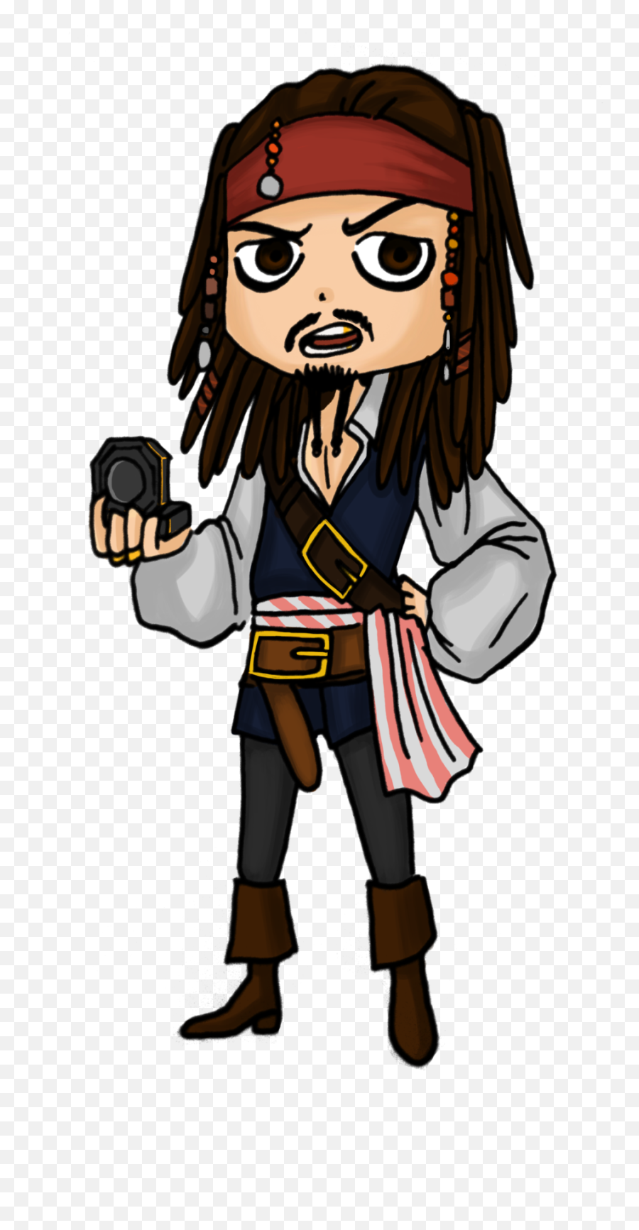 Commission For Artjou Jack Sparrow Clipart - Full Size Easy Jack Sparrow Cartoon Emoji,Jack Russell Emoji