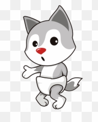 Little Fox In A Diaper Clipart - Dot Emoji,Diaper Emoji