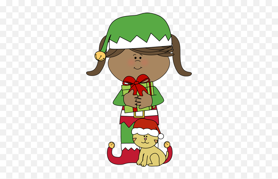 Christmas Clipart Cute Christmas Cute Transparent Free For - Cute Elf Clip Art Emoji,Reindeer Emoji Copy And Paste