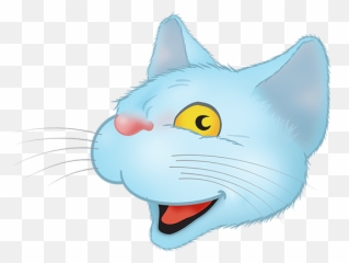 Blue Cat Messanger Emoji 2 - Happy,Lady Cat Emoji