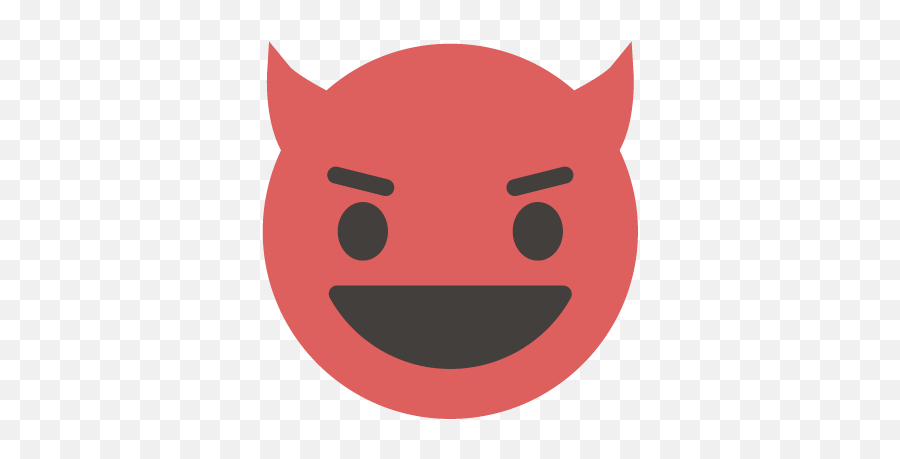 Devil Icon Iconbros - Happy Emoji,2 Angels And 2 Devils Emoji
