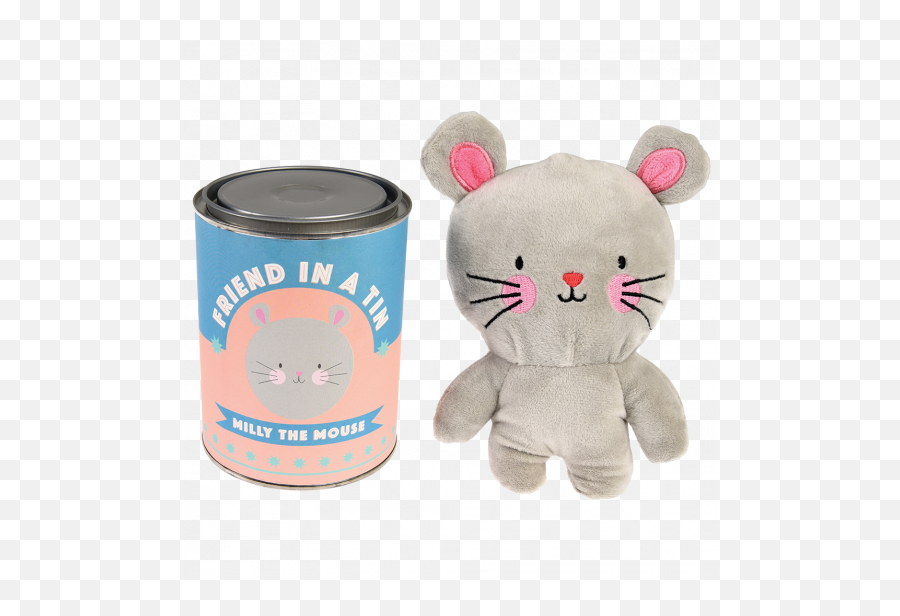 Milly The Mouse Friend In A Tin - Stuffed Toy Emoji,Emotion Pets Milky The Bunny Soft Toy
