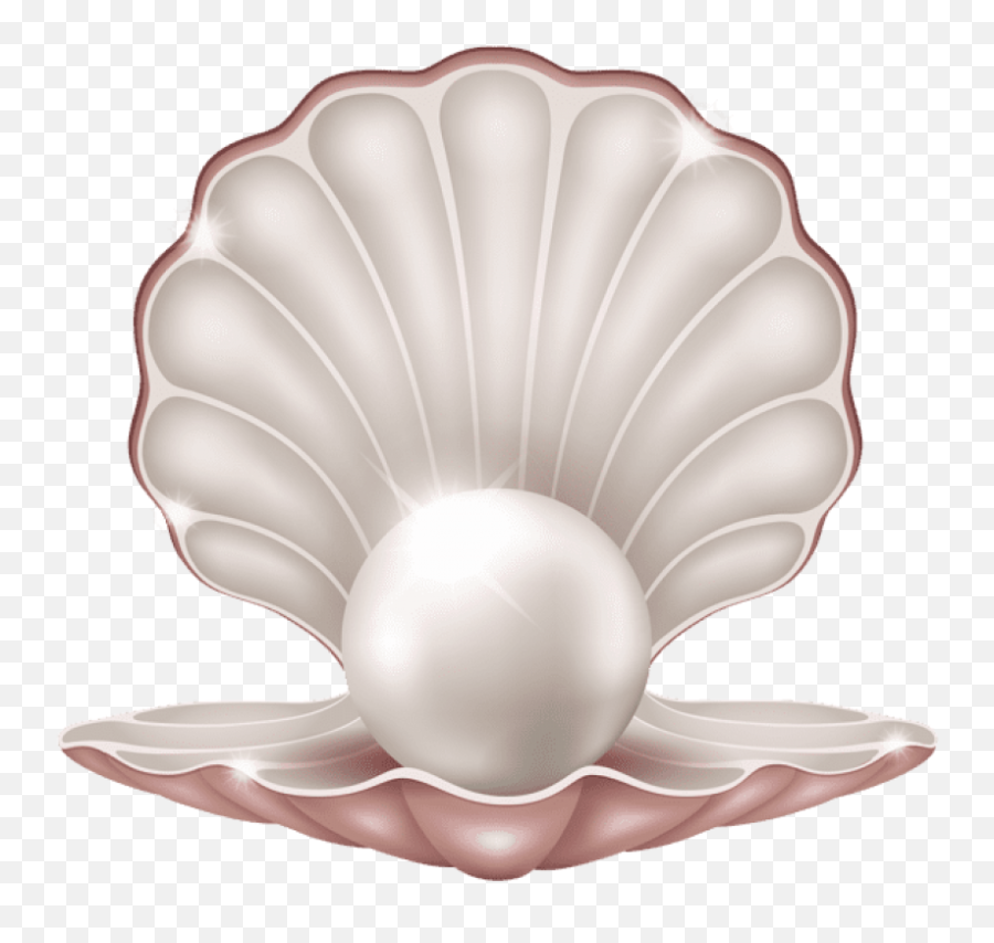 Pearl Clamshell Pink Shiny Sticker - Pearl Clipart Transparent Background Emoji,Clamshell Emoji