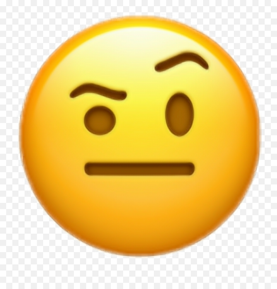 Serious Emoji Iphone Iphonex Sticker - Straight Face Emoji,Image Emoji Iphone