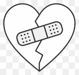 Bandaid Heart Graphic - Heart Icons Free Graphics Solid Emoji,Broken Heart Emoticons For Facebook