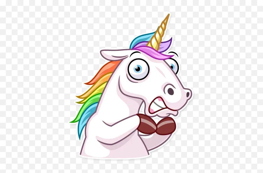 Icon Whatsapp Stickers - Stickers Cloud Sticker Telegram Unicorn Emoji,Unicorn Emoticons