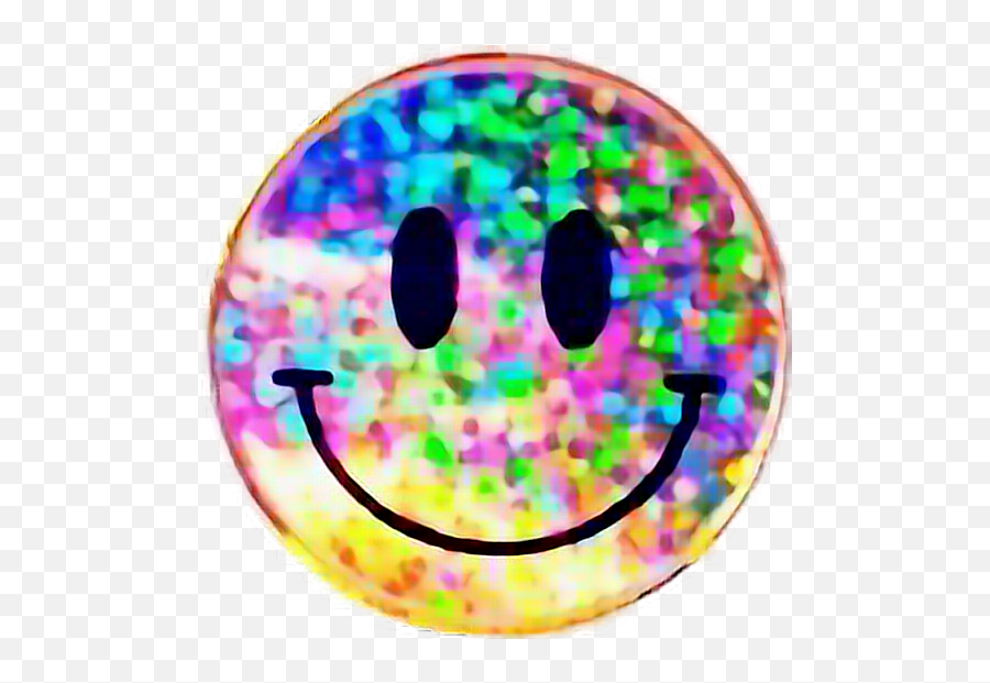 Ftestickers Holo Sticker By Grossmajik Studios - Happy Emoji,Rainbow Emoji Face