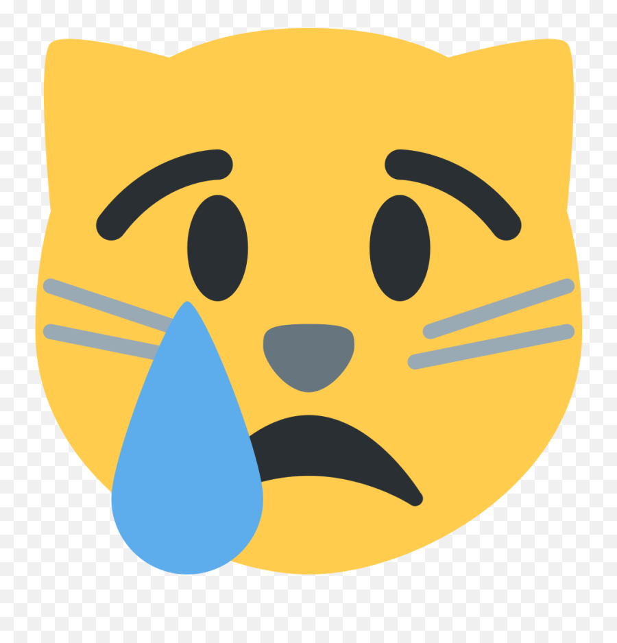 Crying Cat Face Emoji Meaning With Pictures From A To Z - Crying Cat Face Emoji,Sad Face Emoji