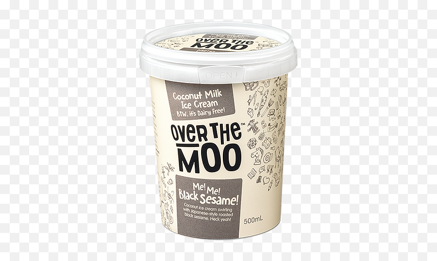 Me Me Black Sesame Coconut Milk Ice Cream - Food Emoji,Milk Emoji