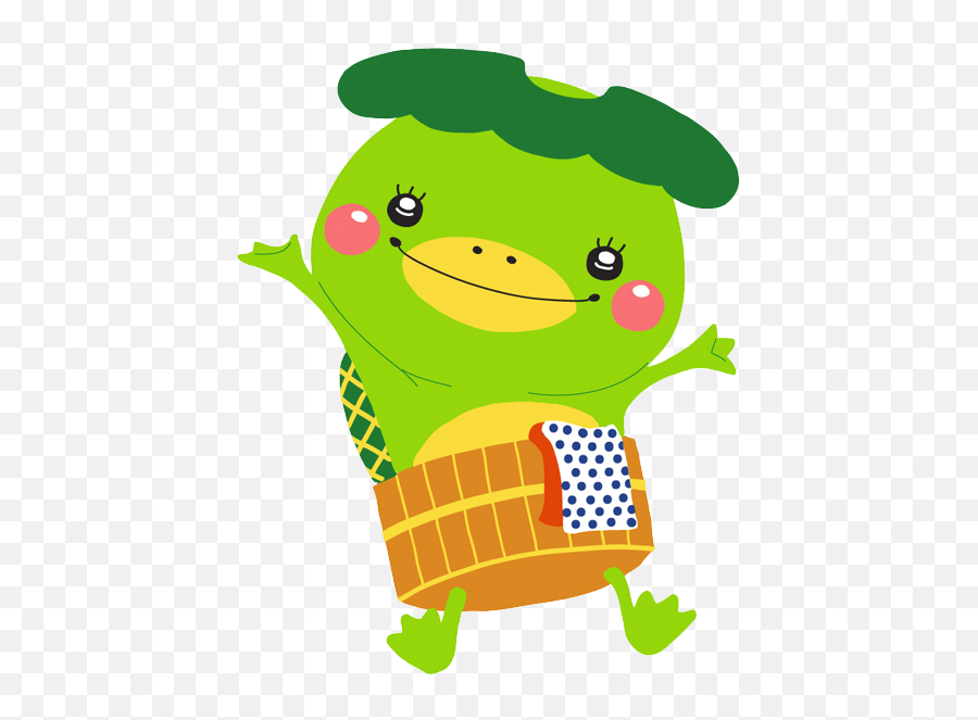 Jozankei Onsen Mascot Kappon Jozankei Hot Springs - Onsen Mascot Emoji,Hidamari Emoticon