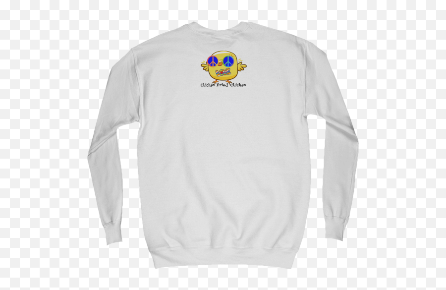 Chicken Fried Chicken Peace U0026 Love - Long Sleeve Emoji,Chicken Twitter Emoticon