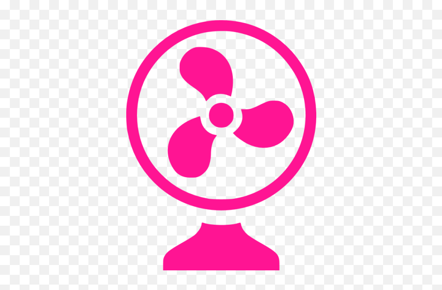 Deep Pink Fan Icon - Fan Color Icon Png Emoji,Electric Fan Emoticon