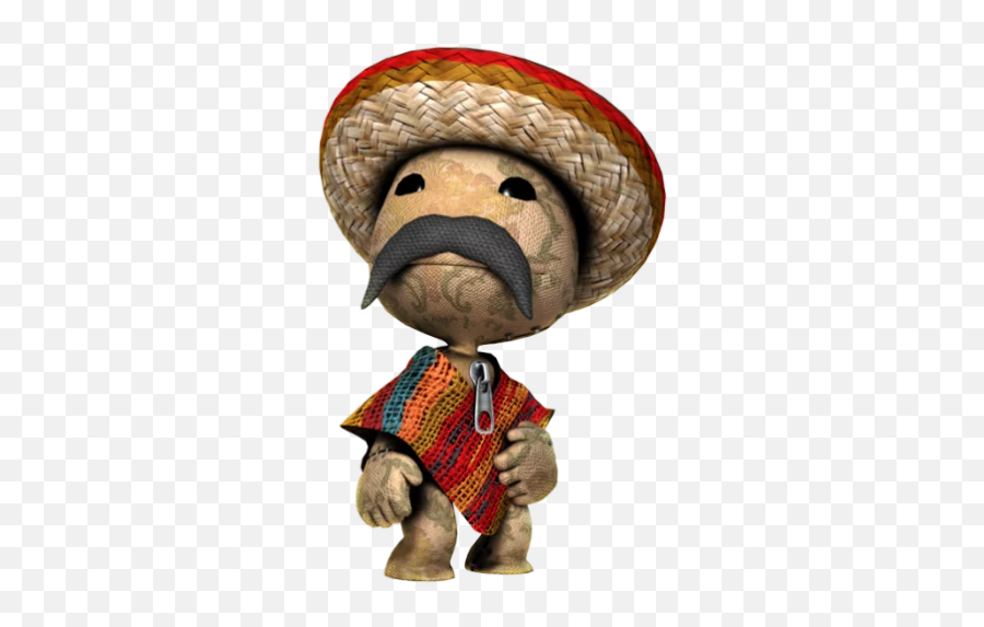 Little Big Planet Marvel Stickers - Live Wa Stickers Little Big Planet Poncho Emoji,Sombrero Facebook Emoji