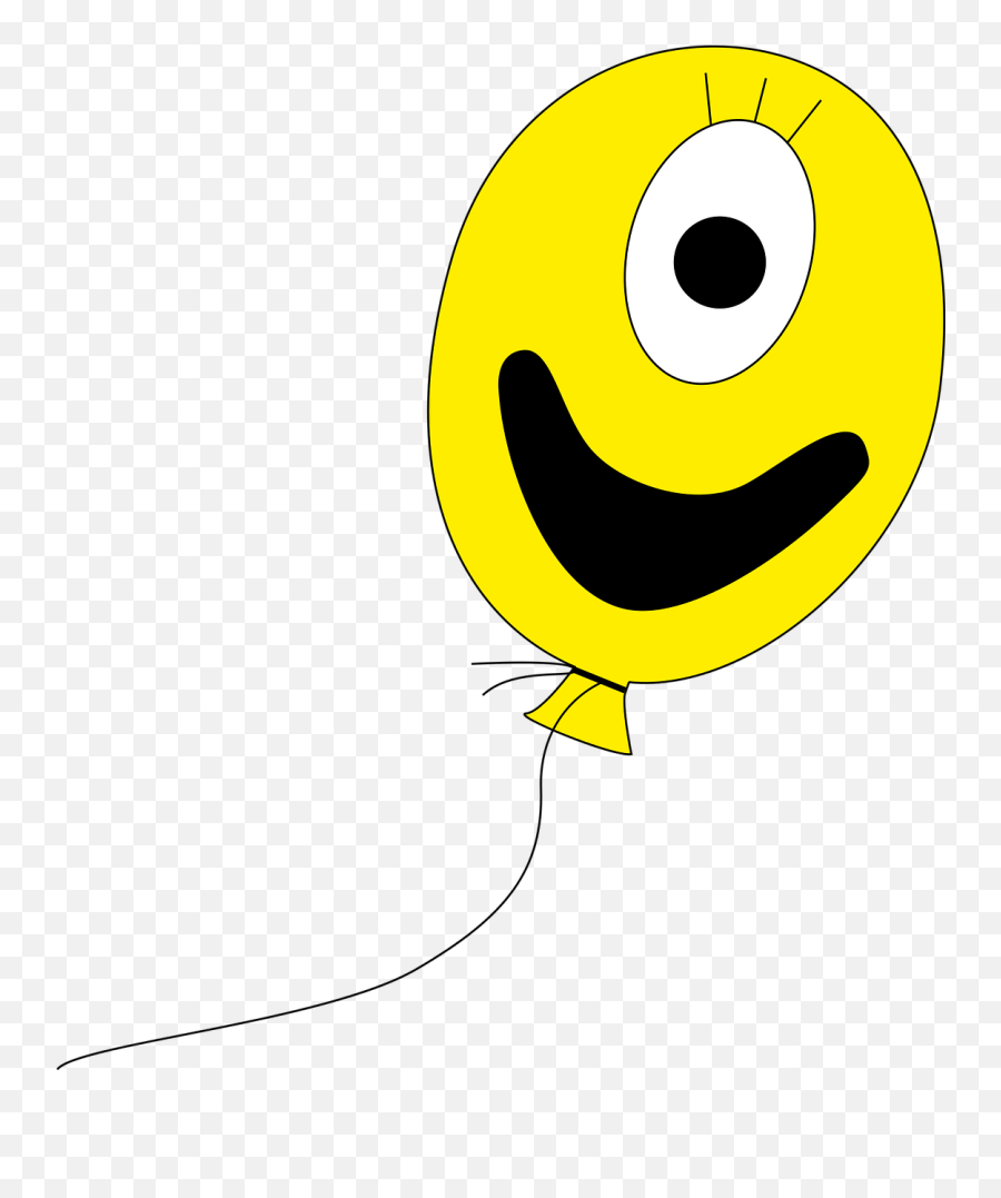 Balloon Yellow Colorful - Smiley Clipart Full Size Clipart Happy Emoji,Arms In Air Emoticon