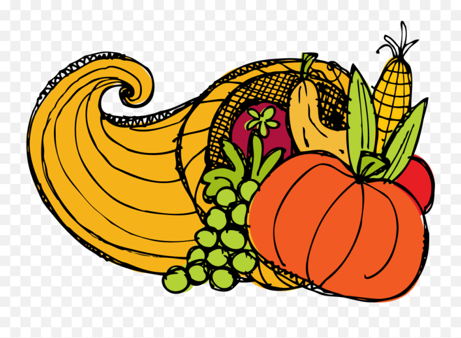 Vegetarian Thanksgiving - Cornucopia Clipart Emoji,Vegan Thanksgiving Emoji