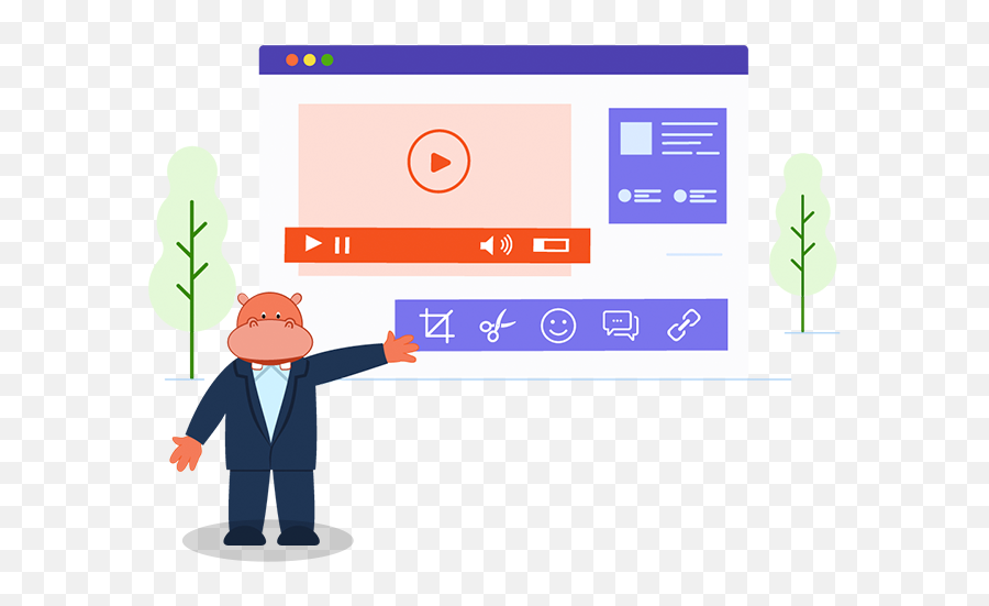 Hippo Video Create And Edit Videos Online With Hippo Video - Language Emoji,Emojis In Greenscreen