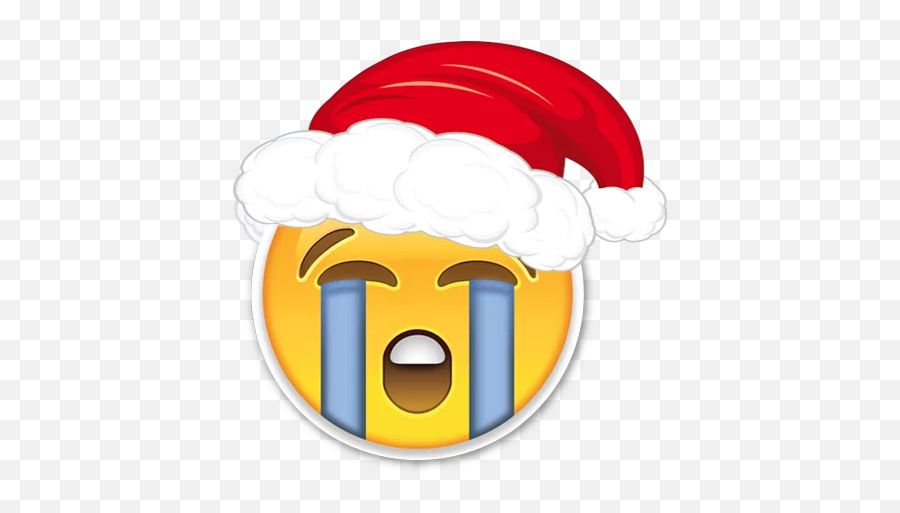 Merry Christmas Emojis Stickers For - Clear Background Transparent Cry Emoji,Merry Christmas Emojis