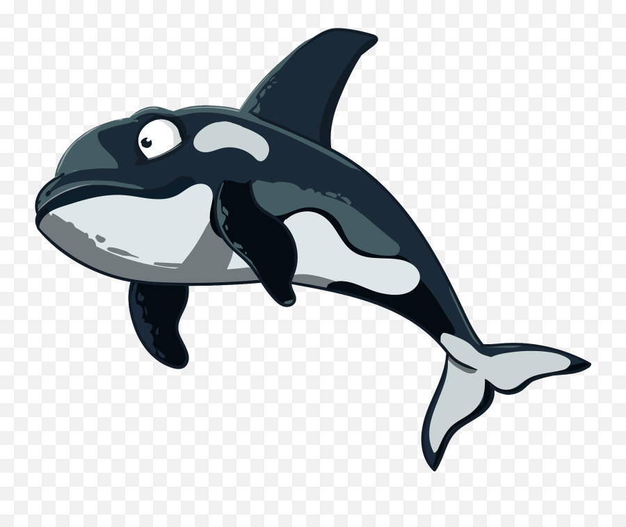Cartoon Orca Clipart - Sea Whale Animal Clipart Emoji,Orca Emoji