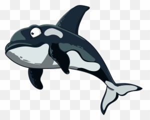 Cartoon Orca Clipart - Sea Whale Animal Clipart Emoji,Orca Emoji