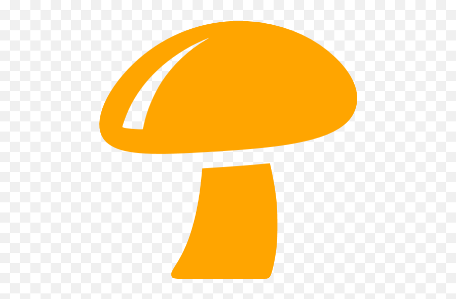 Orange Mushroom Icon - Free Orange Food Icons Mushroom Blue Icon Png Emoji,Baby Buns Emoticon Facebook