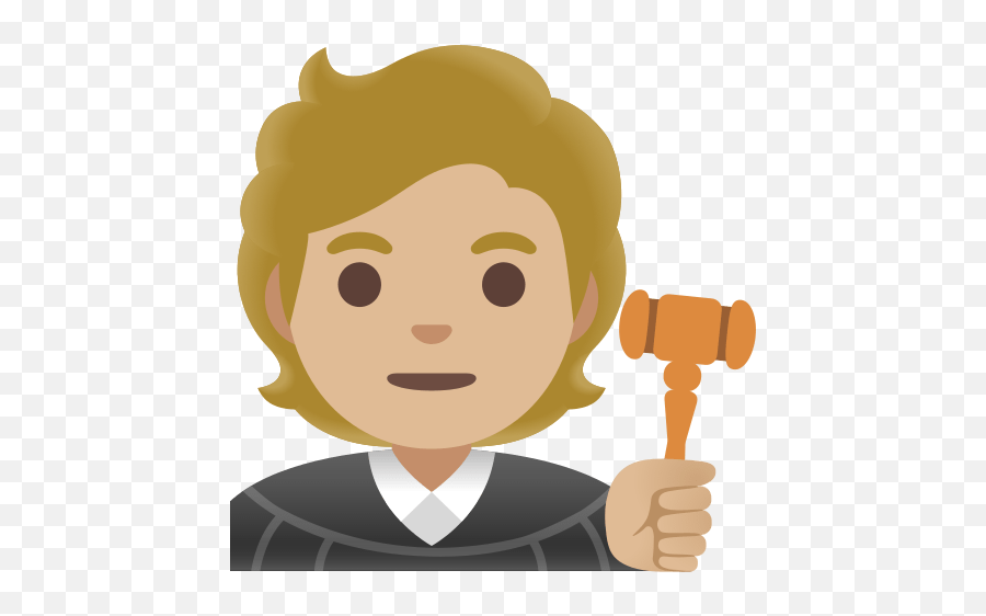 U200d Procurador Com Tom De Pele Médio Claro - Judge Emoji,Emoticon Floco De Neve