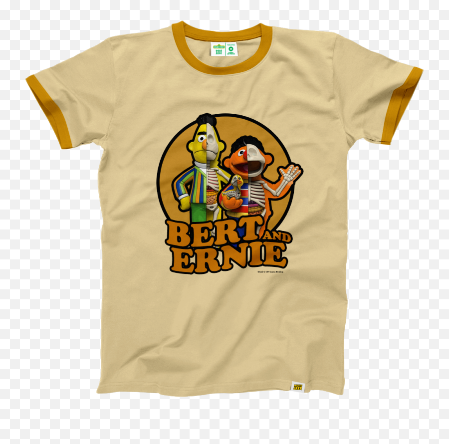 Lifestyle Collections - Bert And Ernie T Shirt Emoji,Sesame Street Count Numbers Emoticon