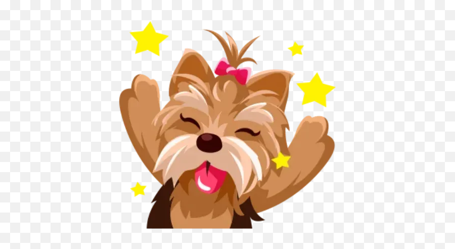 Yorkie Sticker Pack - Vulnerable Native Breeds Emoji,Yorkie Emojis