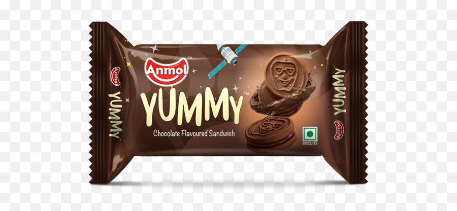 Download Hd The Name U0027yummyu0027 Carries The Emotion Of Eternal - Anmol Biscuits Yummy Milk Temptation 50 G Emoji,Emotion For Brown