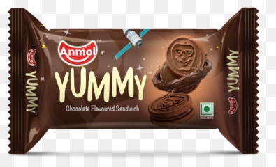 Download Hd The Name U0027yummyu0027 Carries The Emotion Of Eternal - Anmol Biscuits Yummy Milk Temptation 50 G Emoji,Emotion For Brown